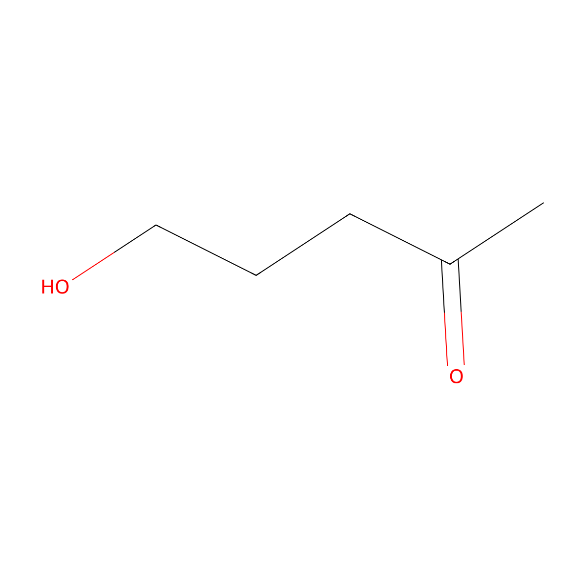 5-Hydroxy-2-pentanone molecular structure, CAS 1071-73-4