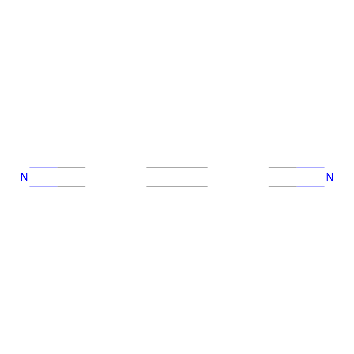 Acetylenedicarbonitrile molecular structure, CAS 1071-98-3