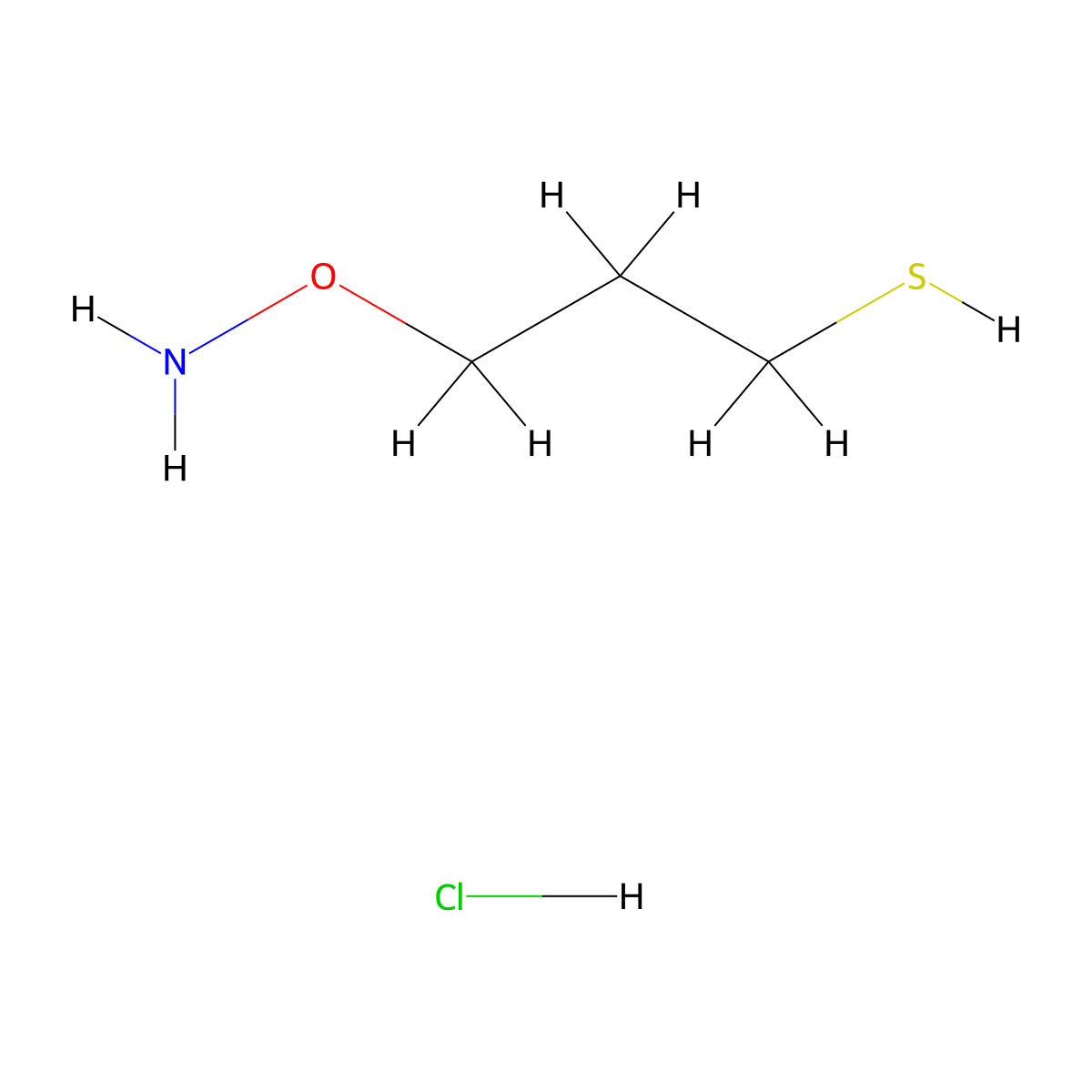 3-(Aminooxy)propane-1-thiol hydrochloride molecular structure, CAS 1071-99-4