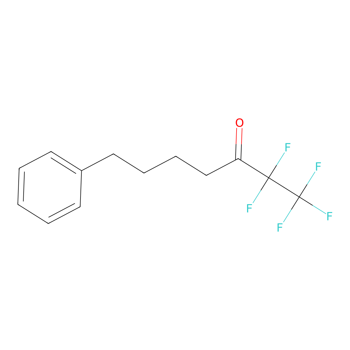 1,1,1,2,2-Pentafluoro-7-phenylheptan-3-one molecular structure, CAS 1071000-98-0