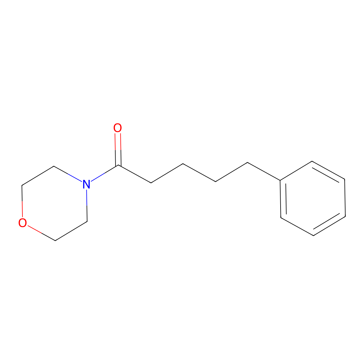 1-Morpholino-5-phenylpentan-1-one molecular structure, CAS 1071001-86-9
