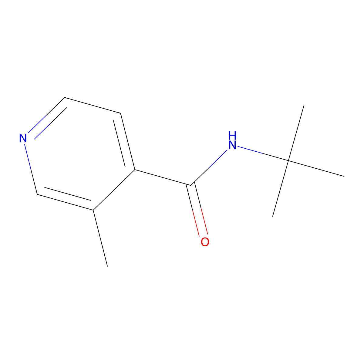 N-tert-butyl-3-methylisonicotinamide molecular structure, CAS 1071017-64-5