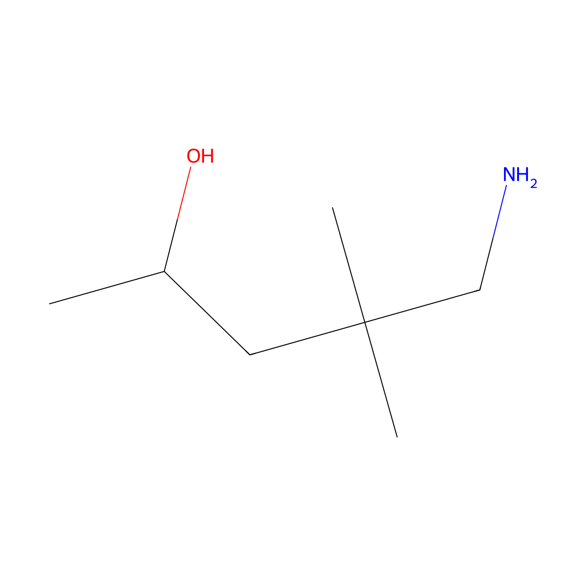 5-Amino-4,4-dimethylpentan-2-ol molecular structure, CAS 1071033-61-8
