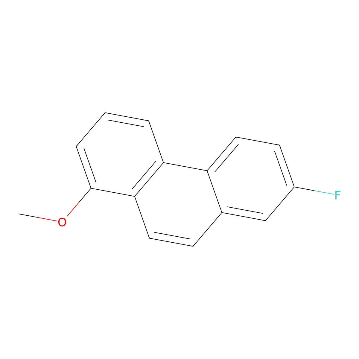7-Fluoro-1-methoxyphenanthrene molecular structure, CAS 1071038-97-5