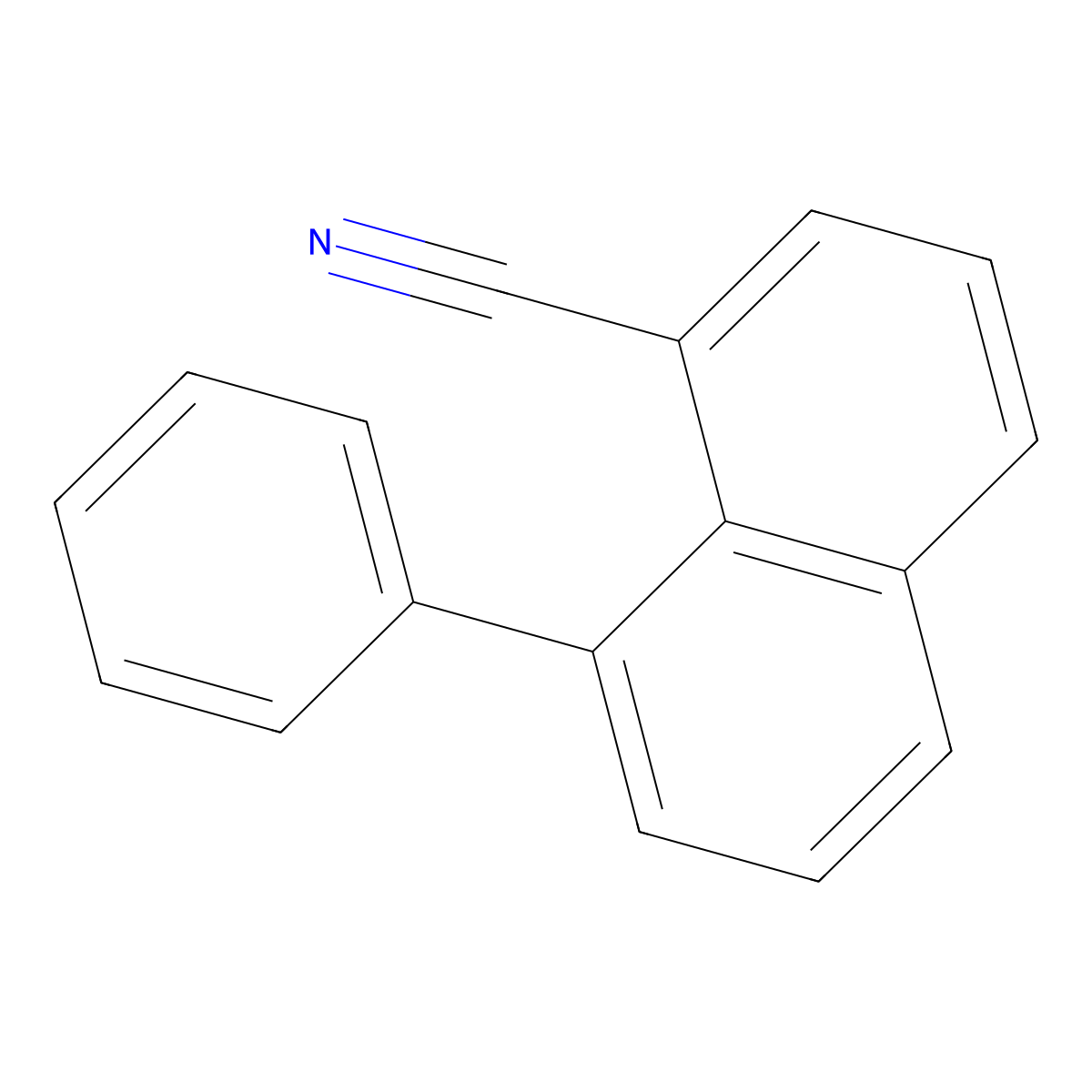 8-Phenylnaphthalene-1-carbonitrile molecular structure, CAS 1071039-54-7