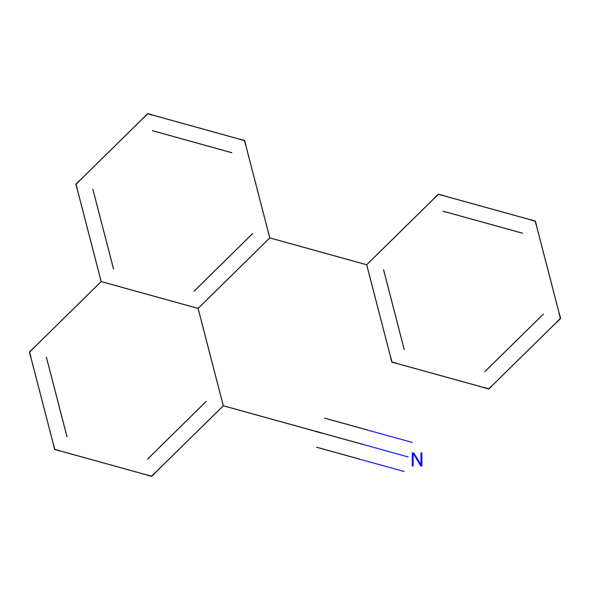8-Phenylnaphthalene-1-carbonitrile molecular structure, CAS 1071039-54-7