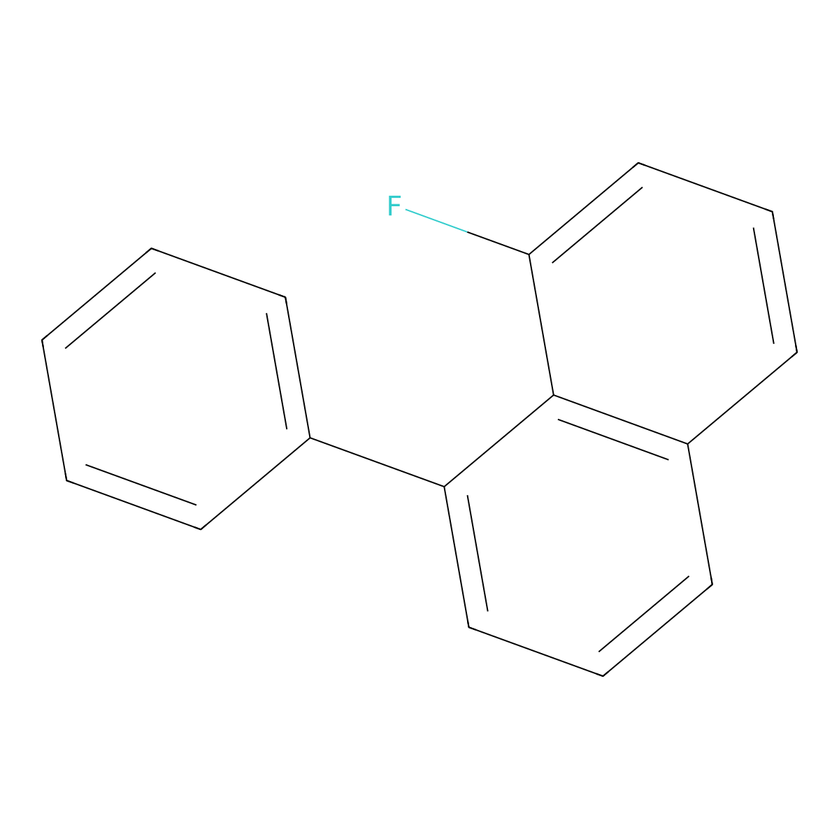 8-Fluoro-1-phenylnaphthalene molecular structure, CAS 1071042-43-7