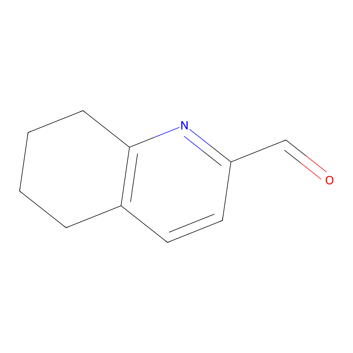 5,6,7,8-Tetrahydroquinoline-2-carbaldehyde molecular structure, CAS 1071063-42-7