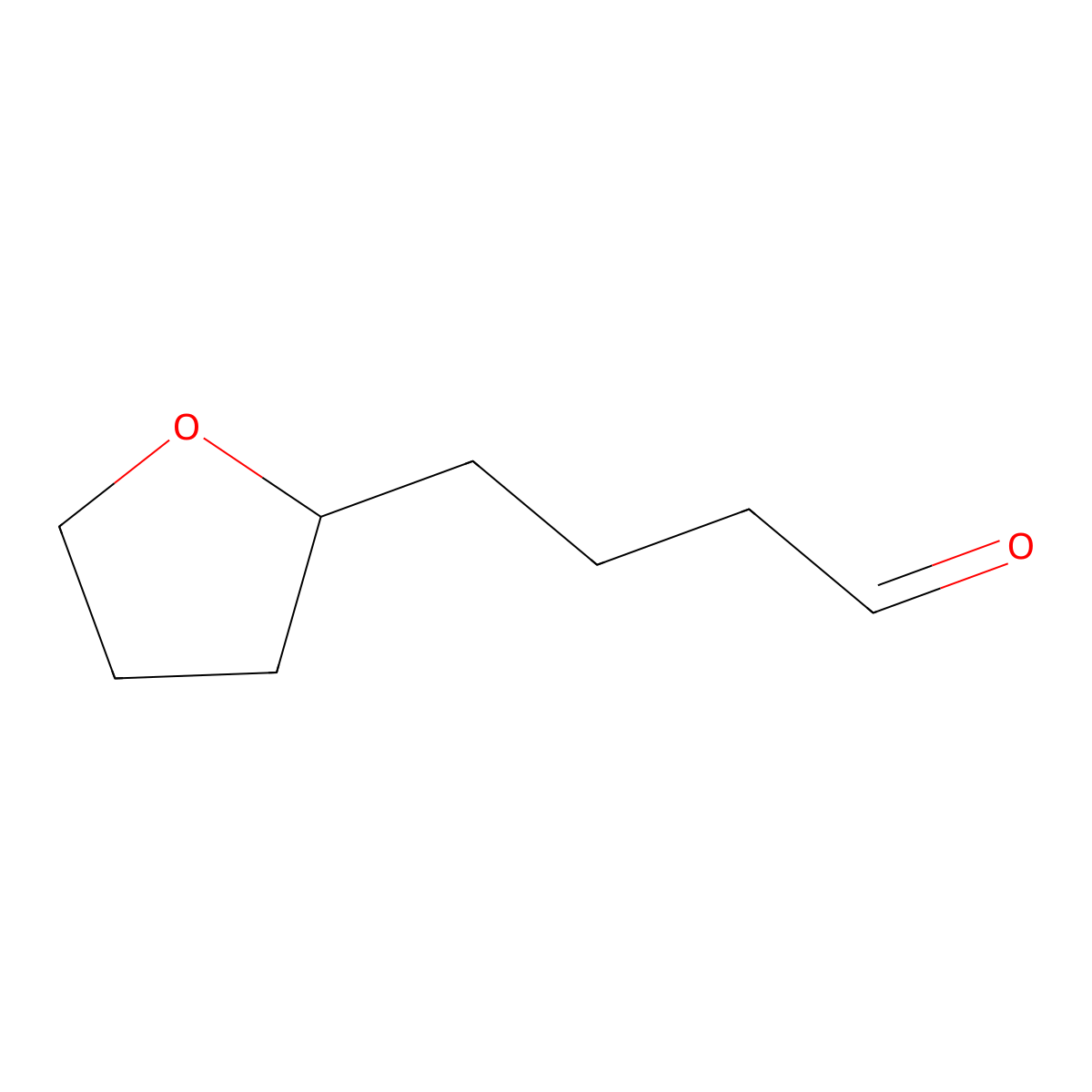 4-(Oxolan-2-yl)butanal molecular structure, CAS 1071079-73-6