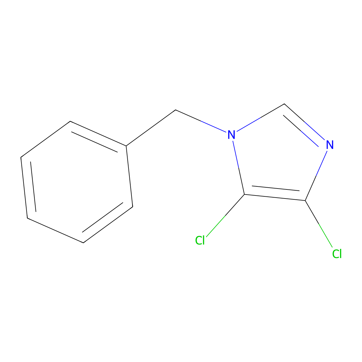 1-Benzyl-4,5-dichloro-1H-imidazole molecular structure, CAS 107108-24-7