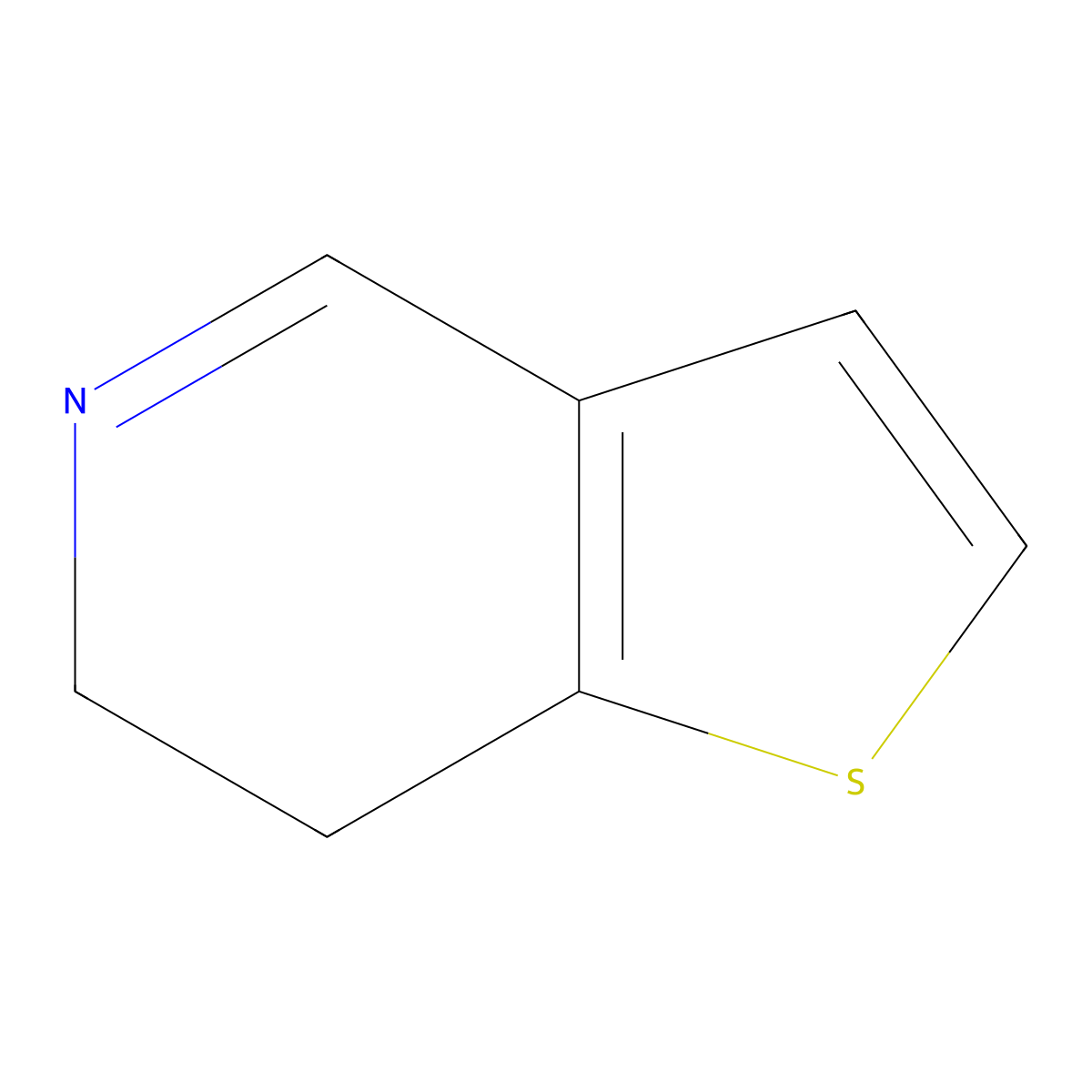 6,7-Dihydrothieno[3,2-c]pyridine molecular structure, CAS 107112-93-6