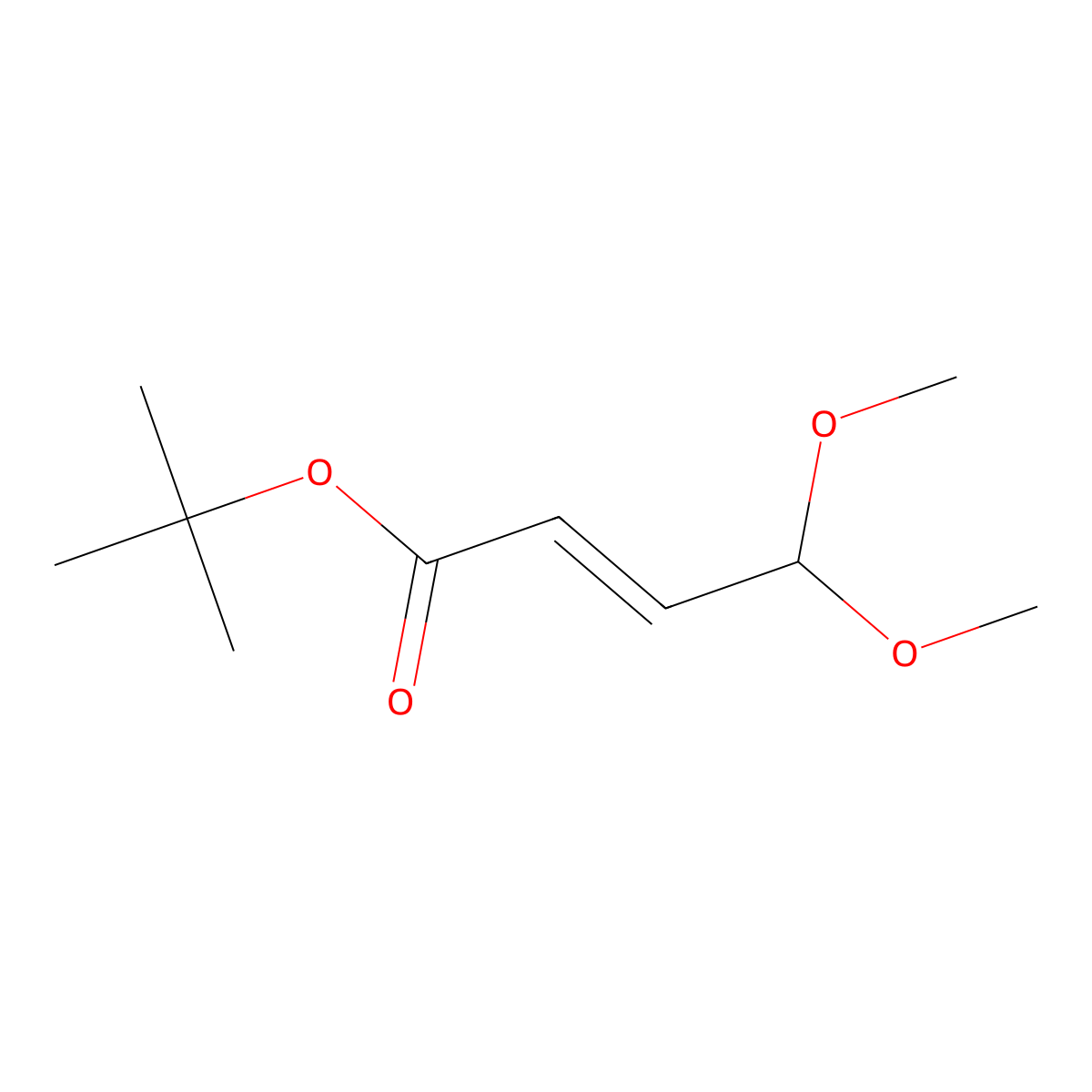 tert-butyl (2E)-4,4-dimethoxybut-2-enoate molecular structure, CAS 1071143-91-3