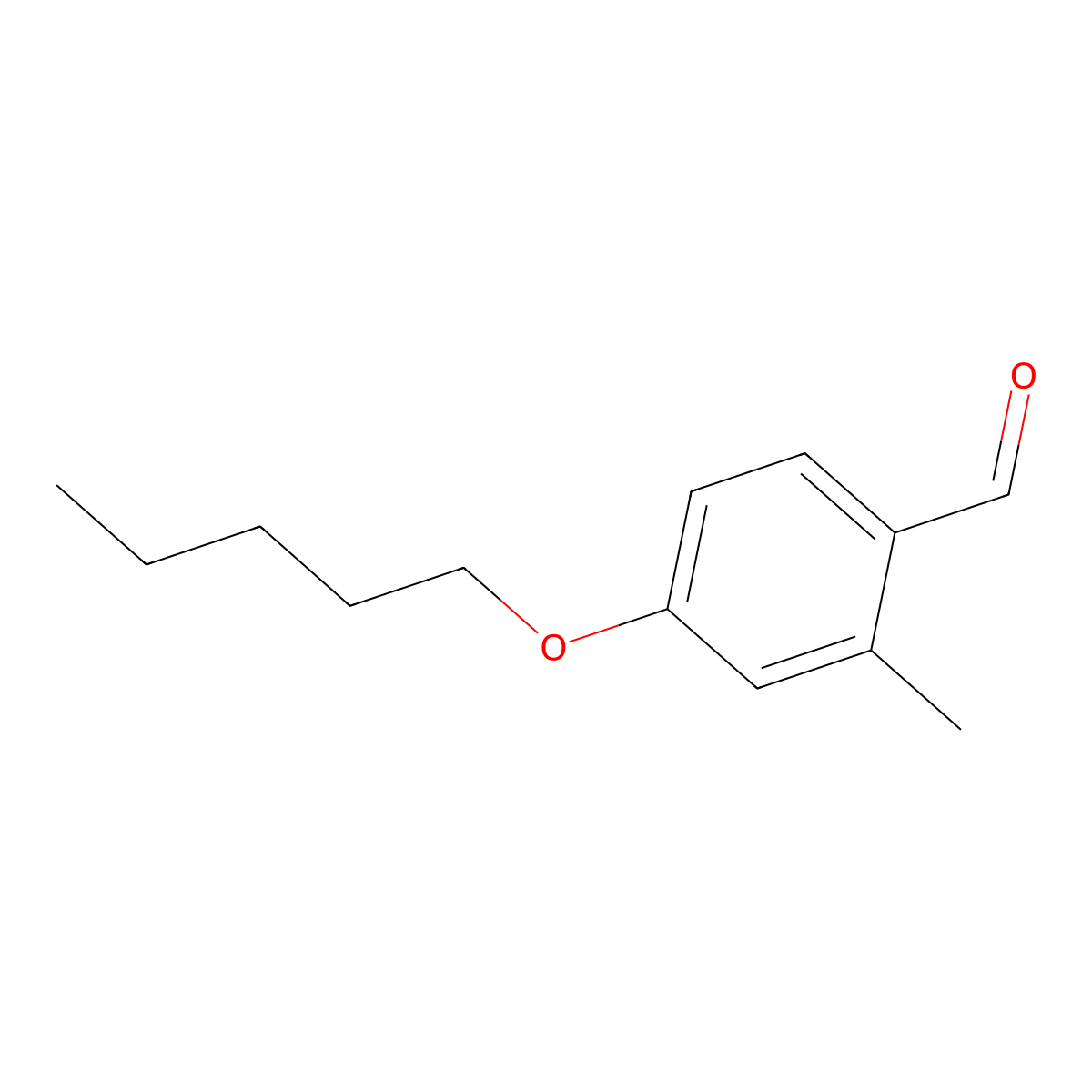 2-Methyl-4-(pentyloxy)benzaldehyde molecular structure, CAS 1071185-48-2