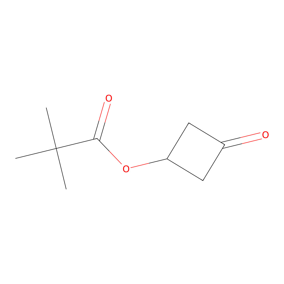 3-Oxocyclobutyl pivalate molecular structure, CAS 1071194-23-4