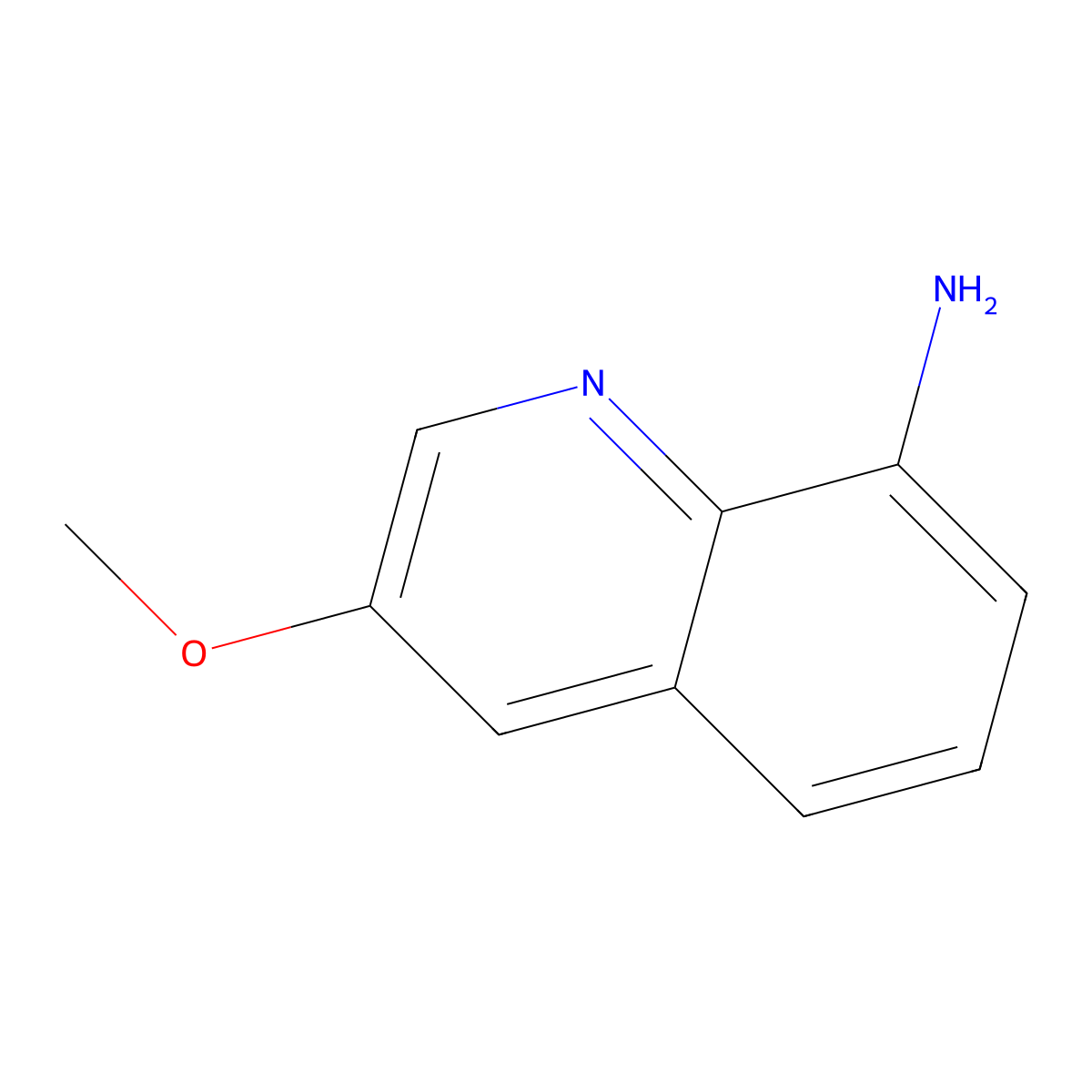 3-Methoxyquinolin-8-amine molecular structure, CAS 1071218-86-4