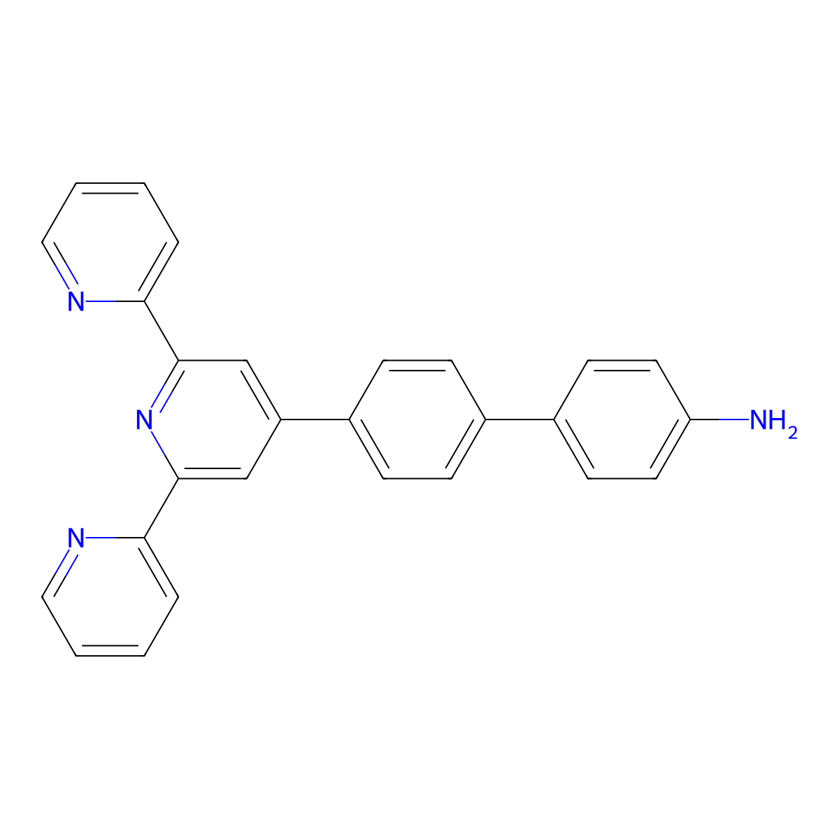 4'-([2,2':6',2''-Terpyridin]-4'-yl)-[1,1'-biphenyl]-4-amine molecular structure, CAS 1071227-10-5