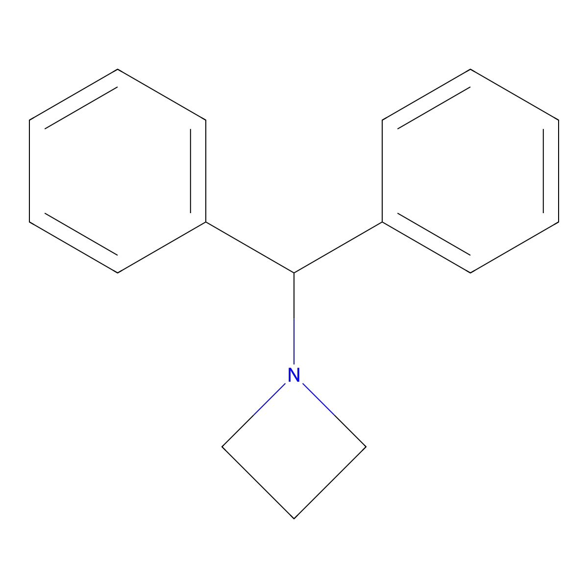 1-(Diphenylmethyl)azetidine molecular structure, CAS 107128-00-7