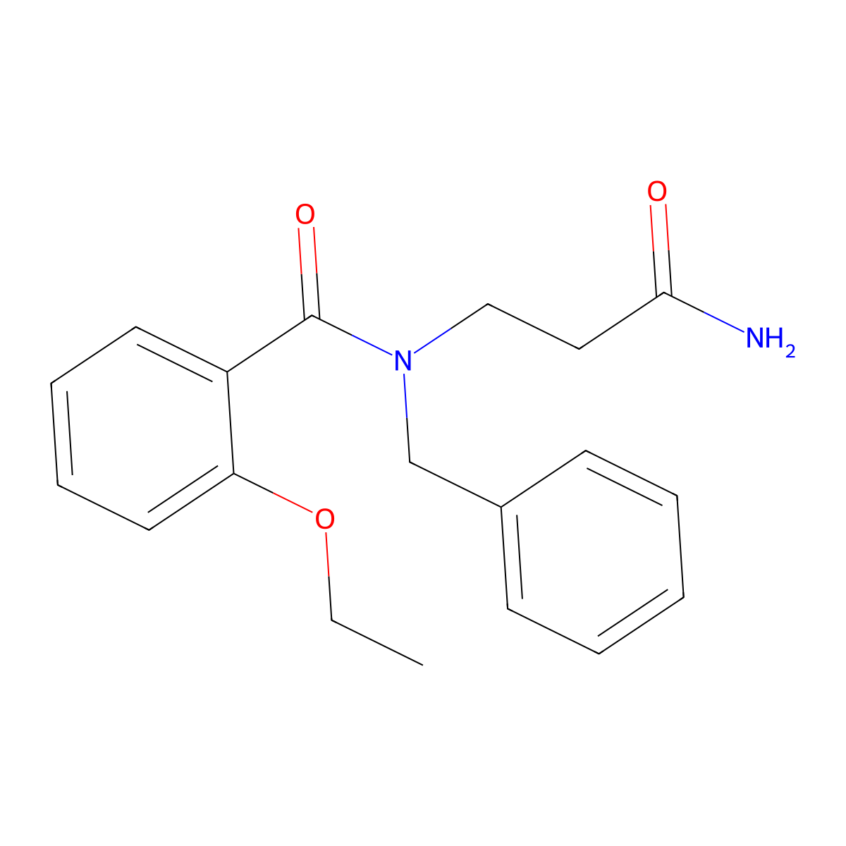 N-(3-amino-3-oxopropyl)-N-benzyl-2-ethoxybenzamide molecular structure, CAS 1071295-99-2