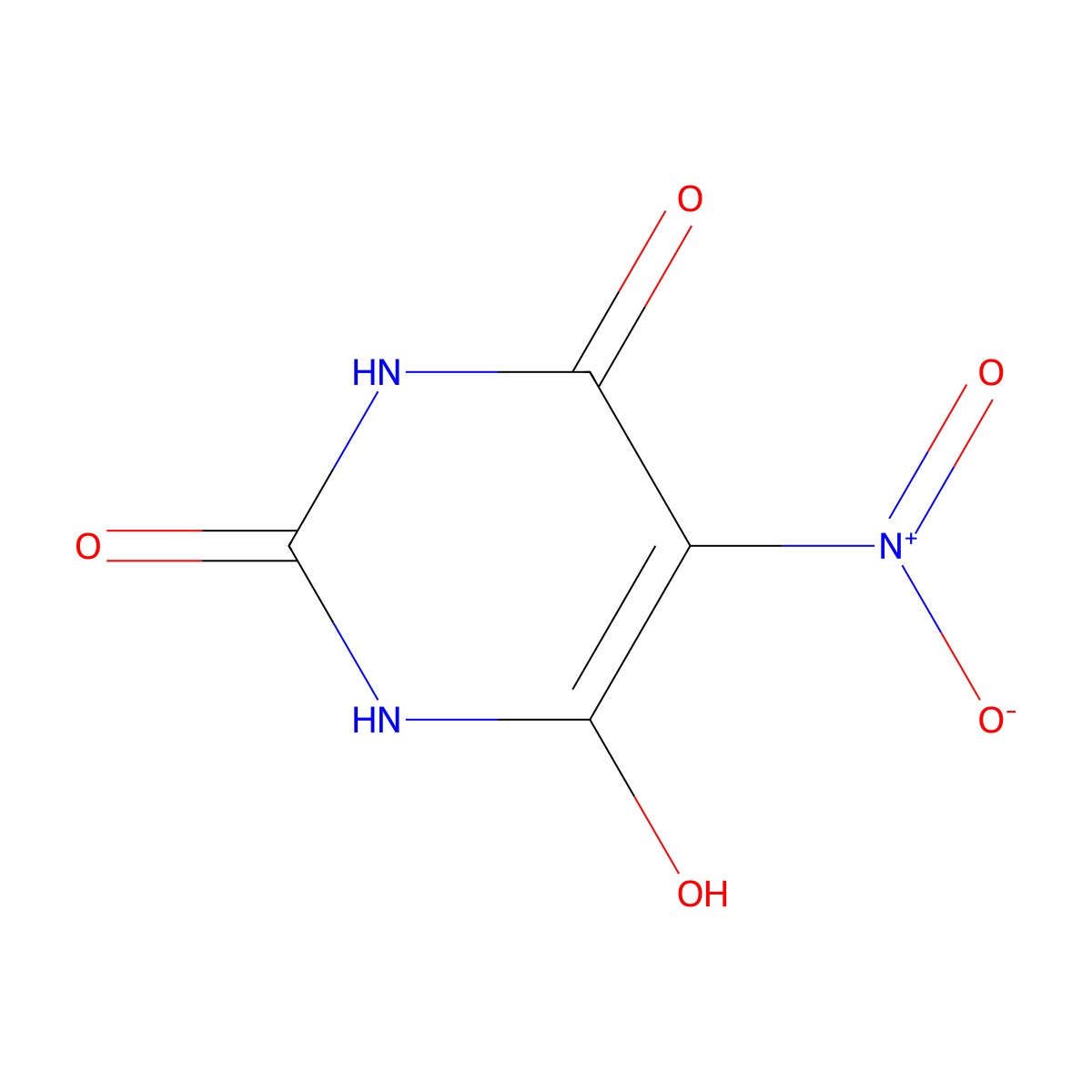6-Hydroxy-5-nitropyrimidine-2,4(1H,3H)-dione molecular structure, CAS 1071306-40-5