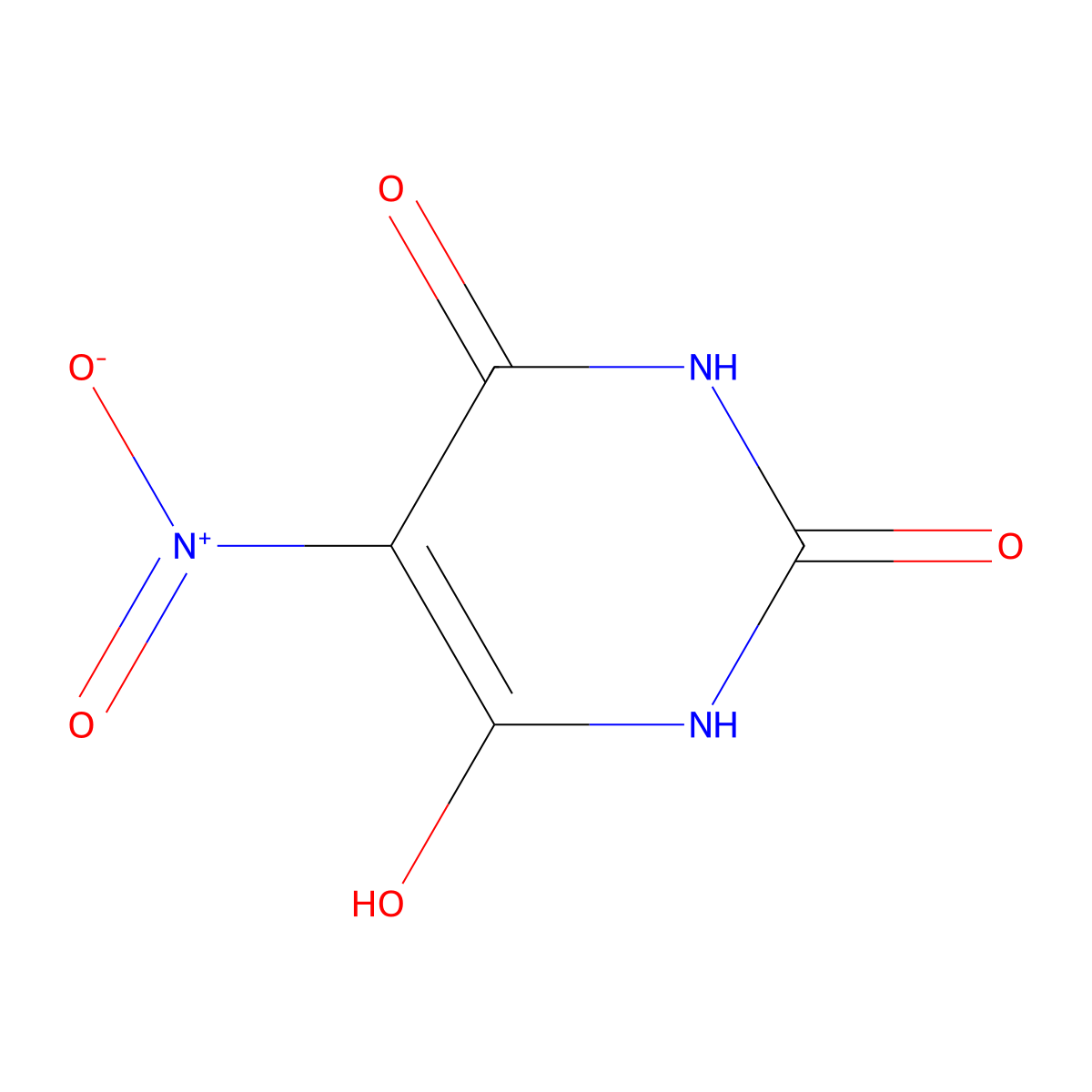 6-Hydroxy-5-nitropyrimidine-2,4(1H,3H)-dione molecular structure, CAS 1071306-40-5