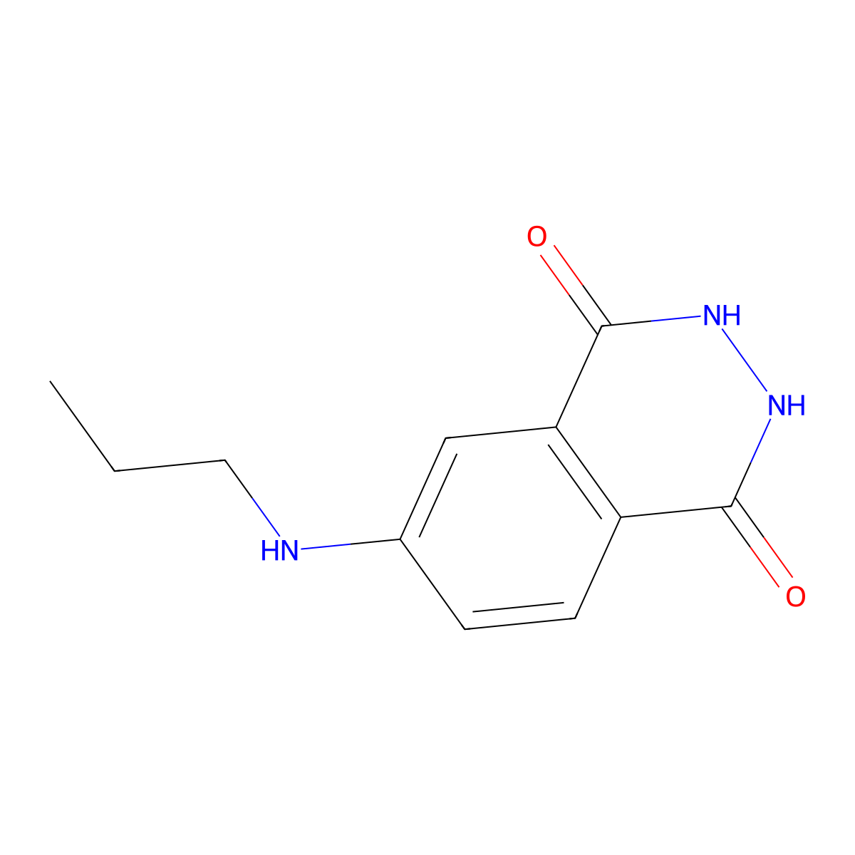 6-(Propylamino)-2,3-dihydrophthalazine-1,4-dione molecular structure, CAS 1071320-81-4