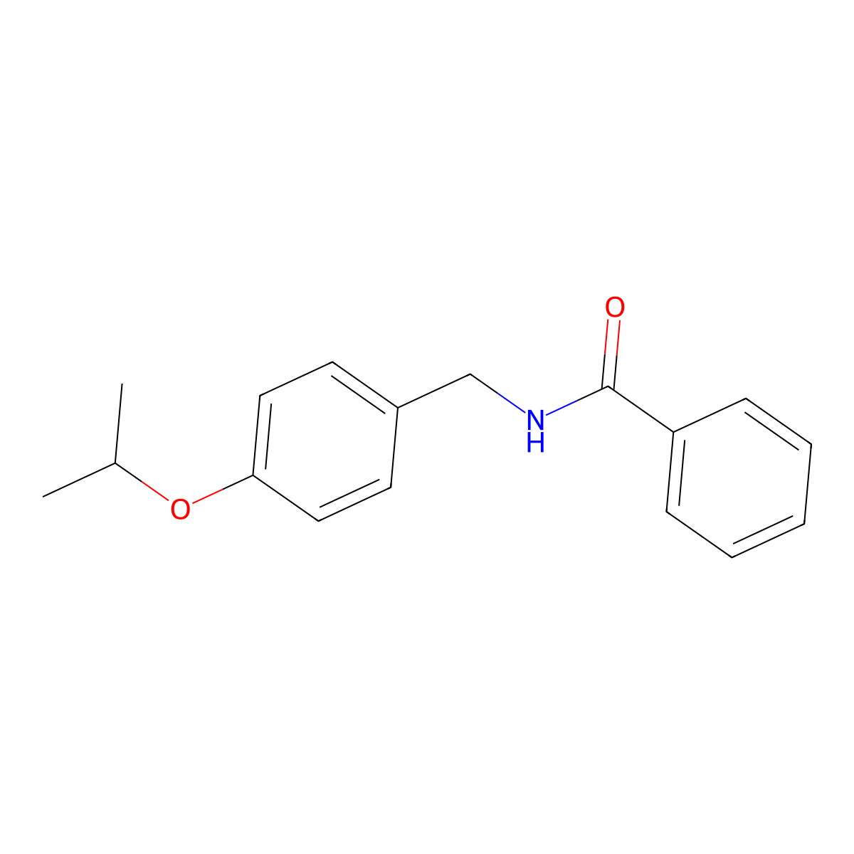 N-(4-isopropoxybenzyl)benzamide molecular structure, CAS 1071341-64-4