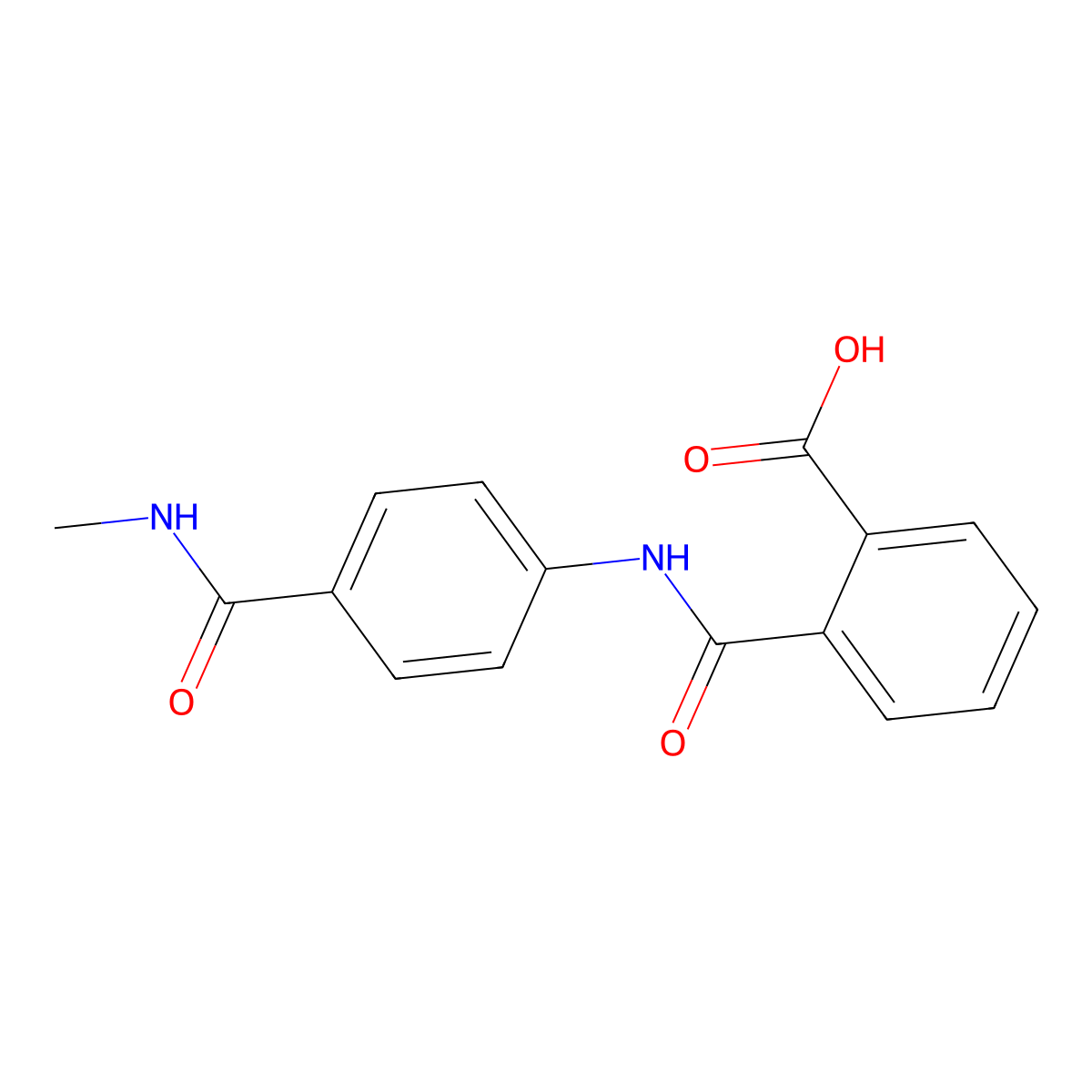 2-((4-(Methylcarbamoyl)phenyl)carbamoyl)benzoic acid molecular structure, CAS 1071357-81-7