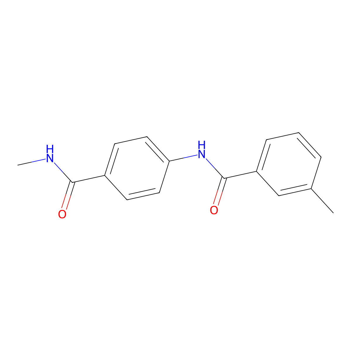 3-methyl-N-[4-(methylcarbamoyl)phenyl]benzamide molecular structure, CAS 1071357-95-3
