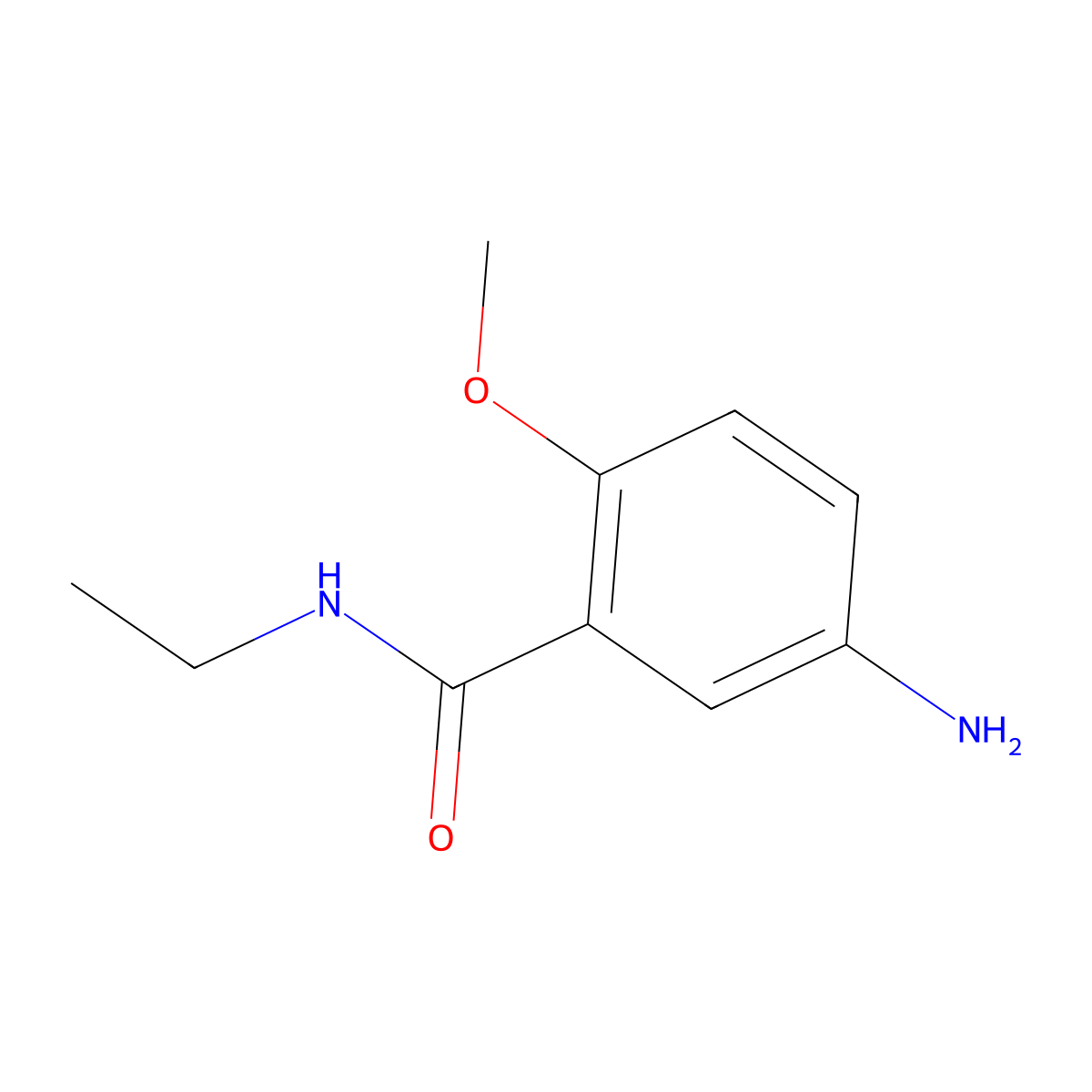 5-amino-N-ethyl-2-methoxybenzamide molecular structure, CAS 1071377-22-4