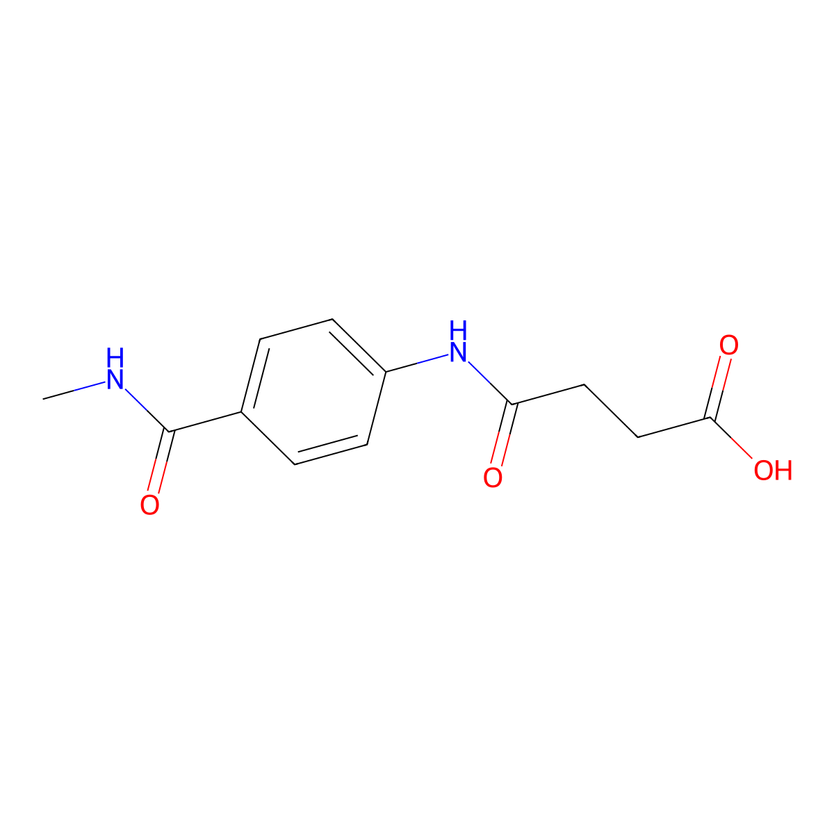 4-((4-(Methylcarbamoyl)phenyl)amino)-4-oxobutanoic acid molecular structure, CAS 1071389-07-5