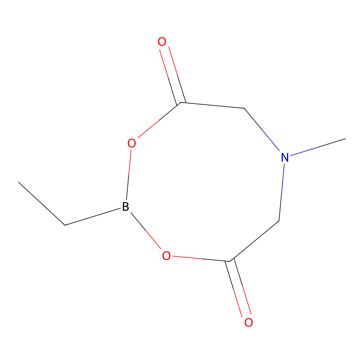 2-Ethyl-6-methyl-1,3,6,2-dioxazaborocane-4,8-dione molecular structure, CAS 107139-37-7