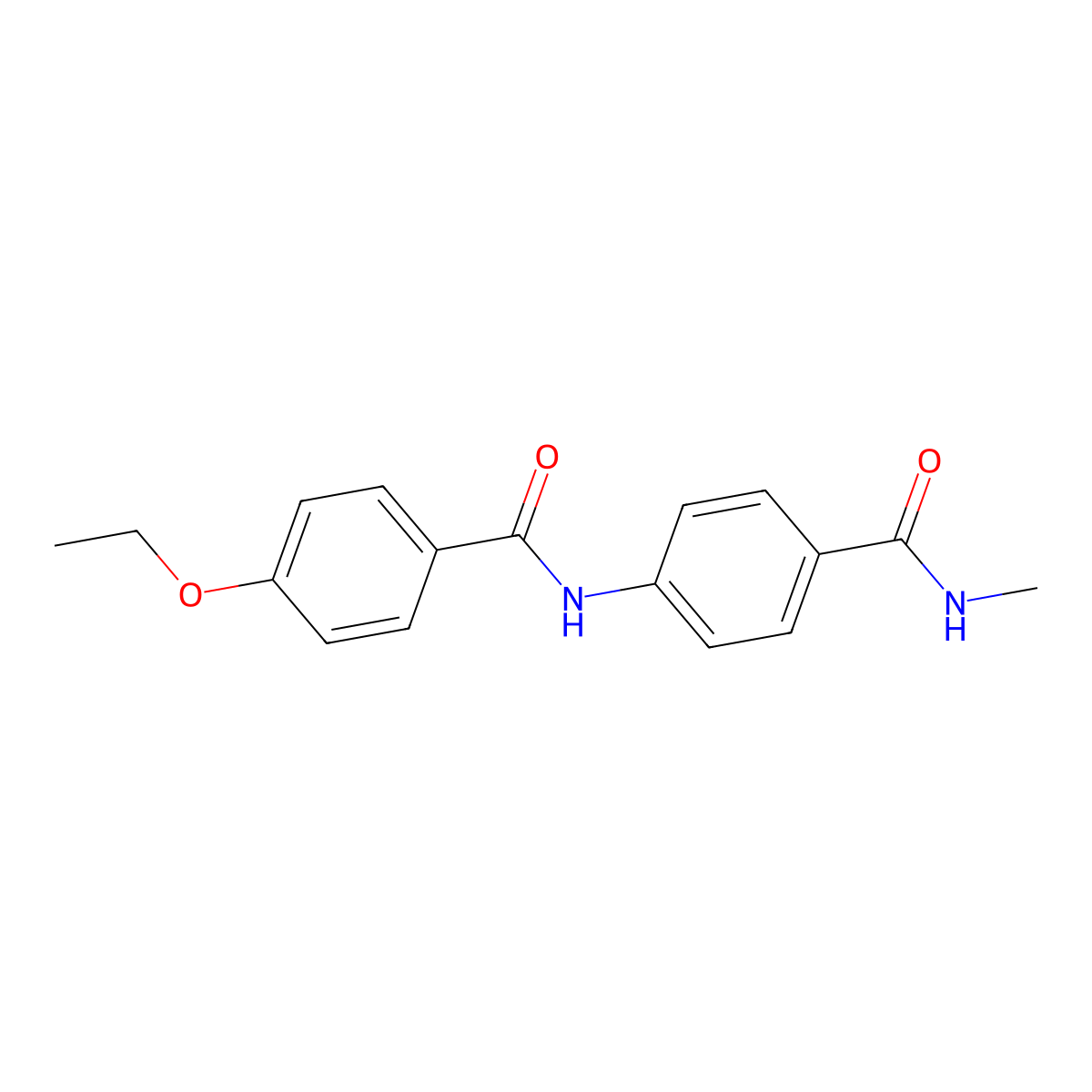 4-ethoxy-N-{4-[(methylamino)carbonyl]phenyl}benzamide molecular structure, CAS 1071390-17-4