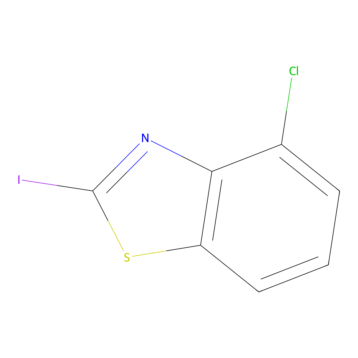 4-Chloro-2-iodobenzo[d]thiazole molecular structure, CAS 1071402-38-4