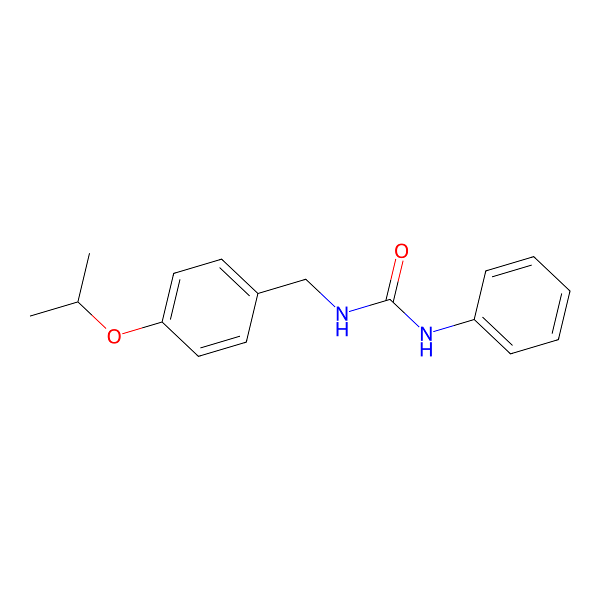 N-(4-isopropoxybenzyl)-N'-phenylurea molecular structure, CAS 1071410-05-3