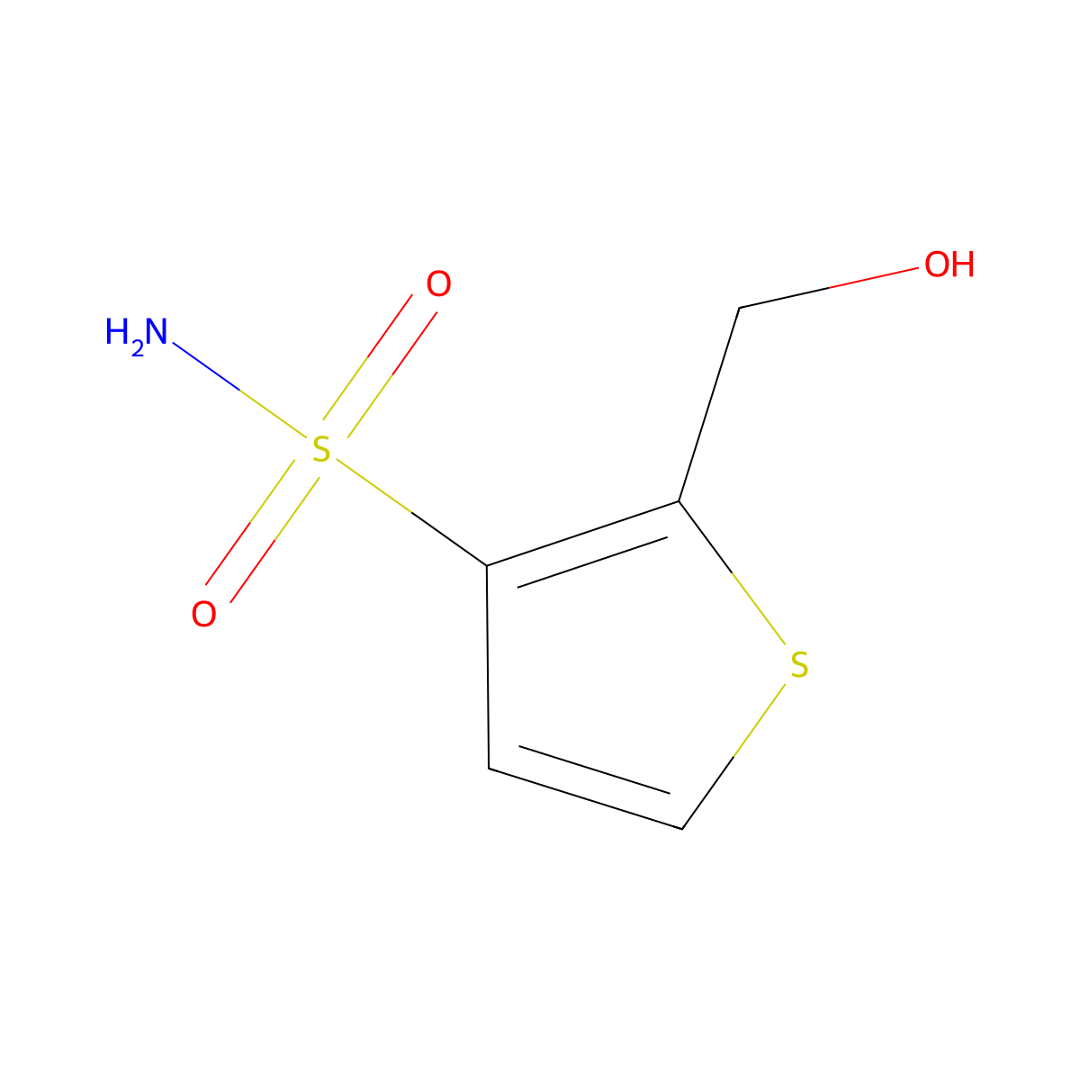 2-(Hydroxymethyl)thiophene-3-sulfonamide molecular structure, CAS 107142-08-5