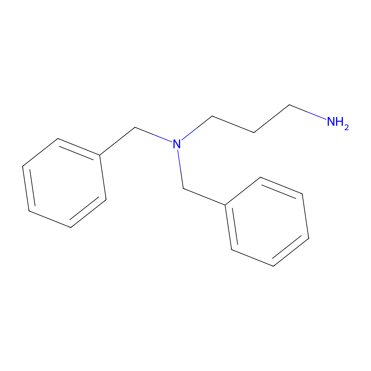 (3-Aminopropyl)dibenzylamine molecular structure, CAS 107142-94-9