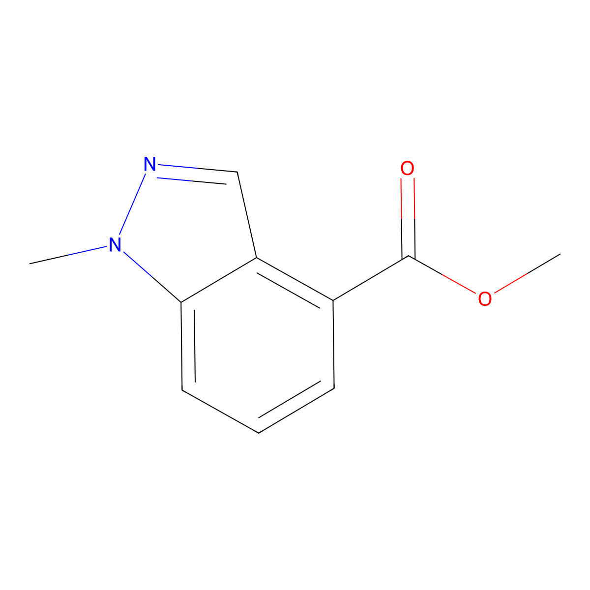 Methyl 1-methyl-1H-indazole-4-carboxylate molecular structure, CAS 1071428-42-6