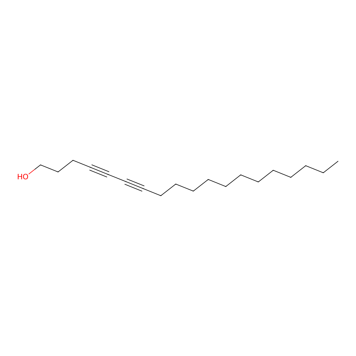 4,6-Nonadecadiyn-1-ol molecular structure, CAS 1071447-01-2