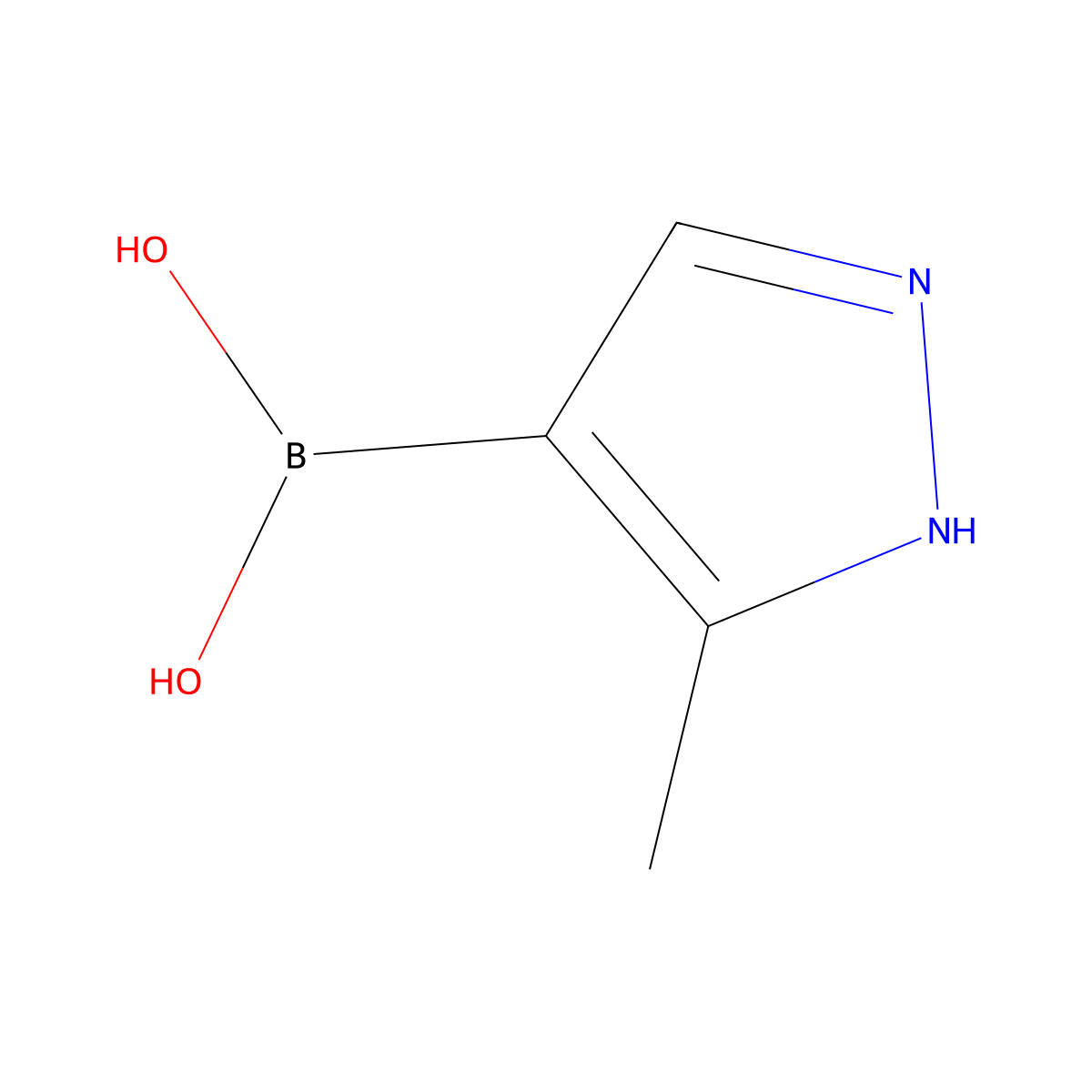 3-Methylpyrazole-4-boronic acid molecular structure, CAS 1071455-14-5
