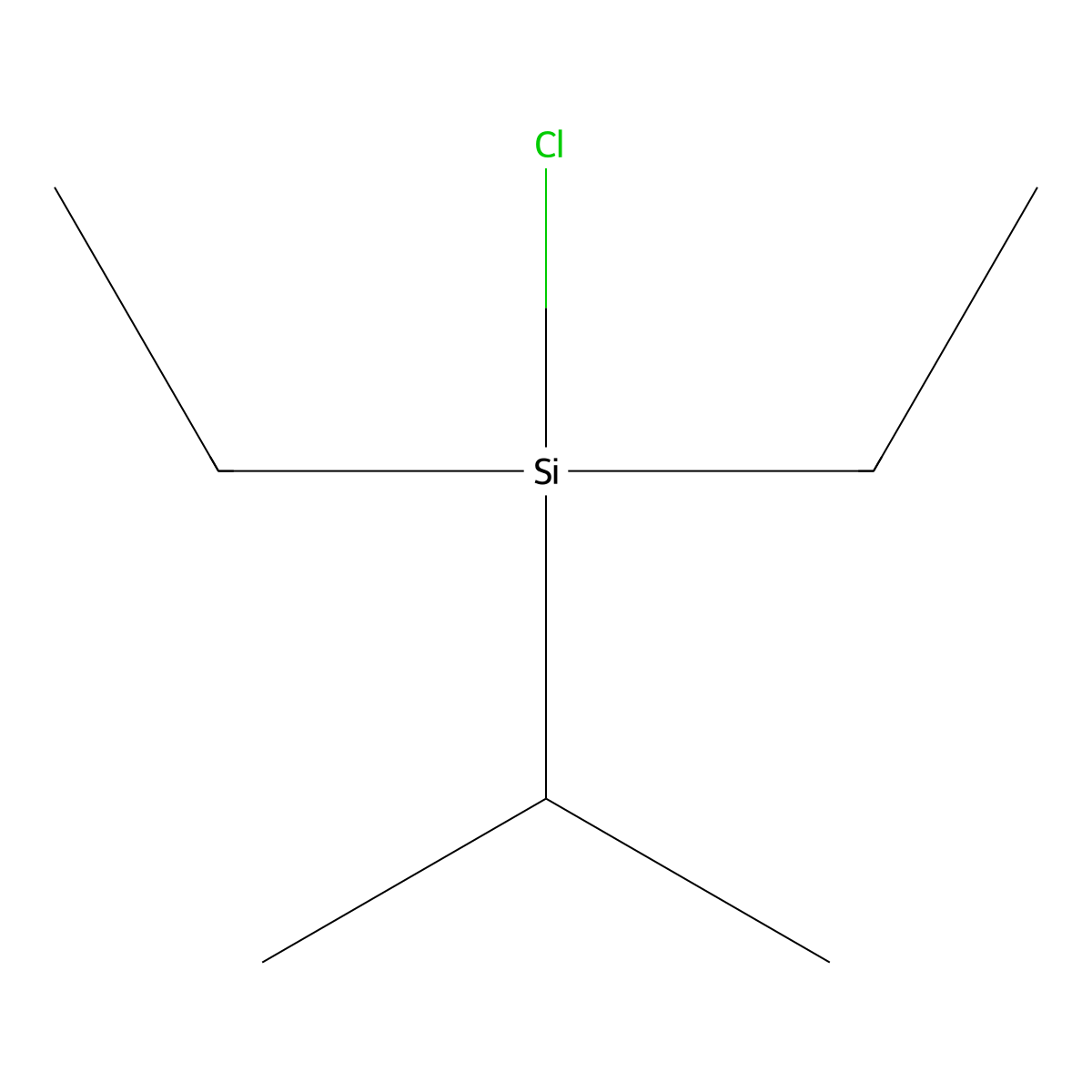 Chloro-diethyl-propan-2-ylsilane molecular structure, CAS 107149-56-4