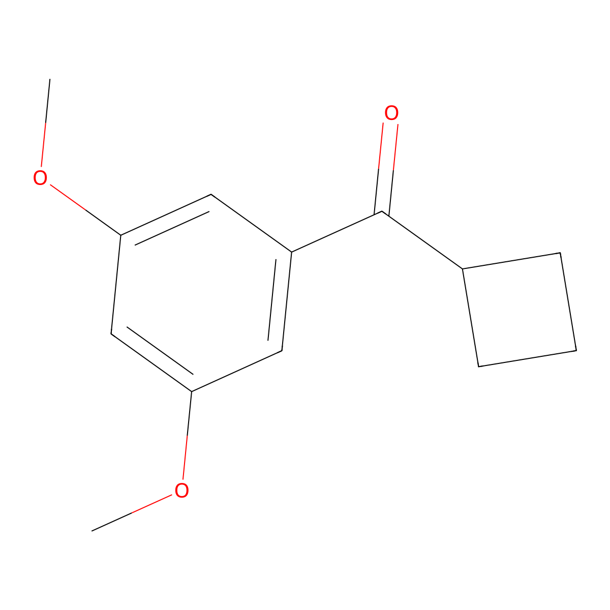Cyclobutyl(3,5-dimethoxyphenyl)methanone molecular structure, CAS 107150-55-0