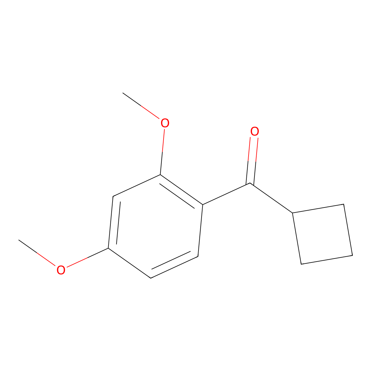 Cyclobutyl(2,4-dimethoxyphenyl)methanone molecular structure, CAS 107151-25-7