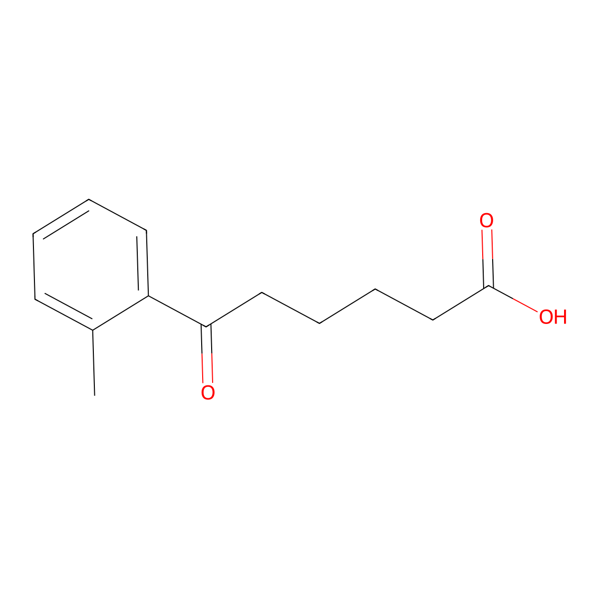 6-(2-Methylphenyl)-6-oxohexanoic acid molecular structure, CAS 107151-33-7