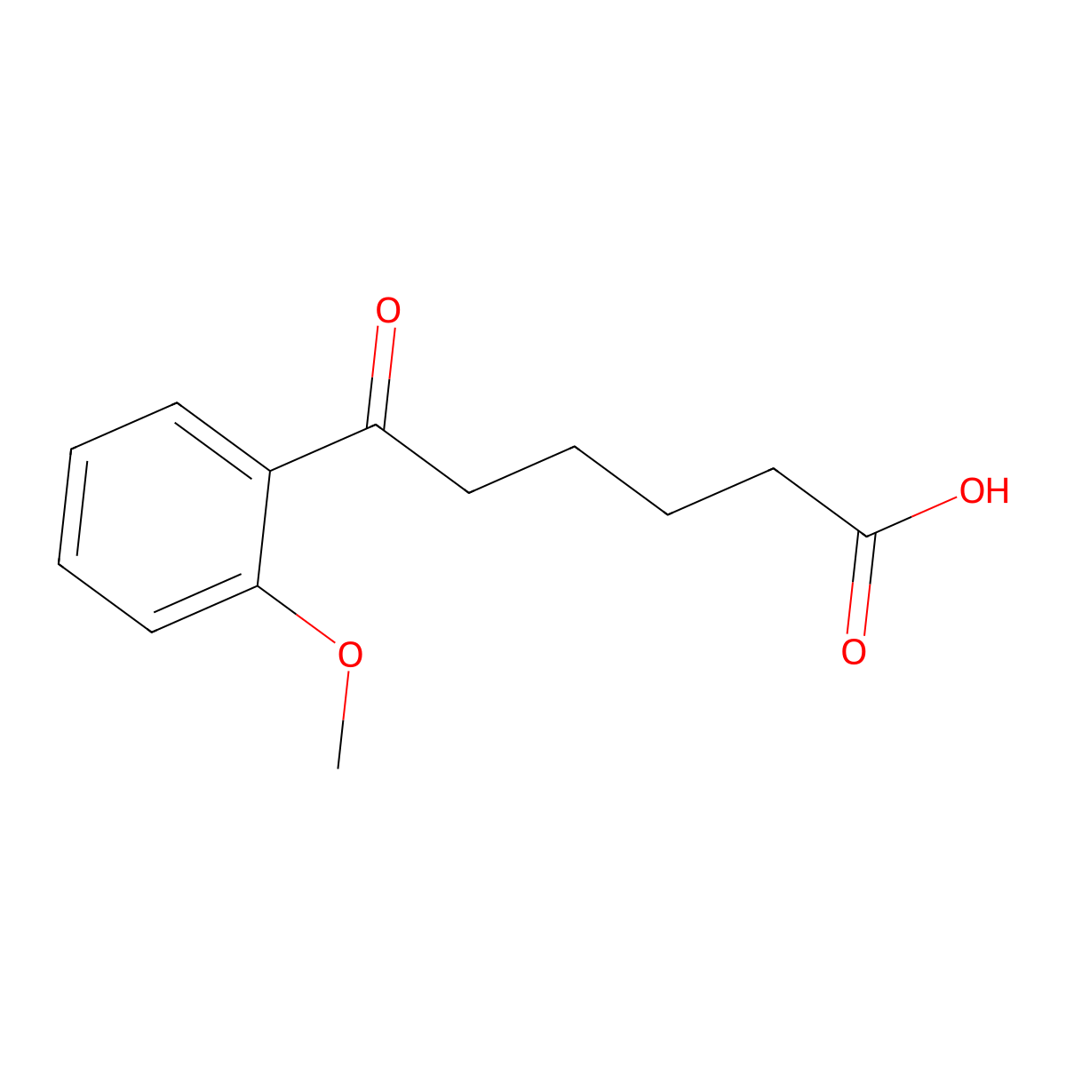 6-(2-Methoxyphenyl)-6-oxohexanoic acid molecular structure, CAS 107151-39-3