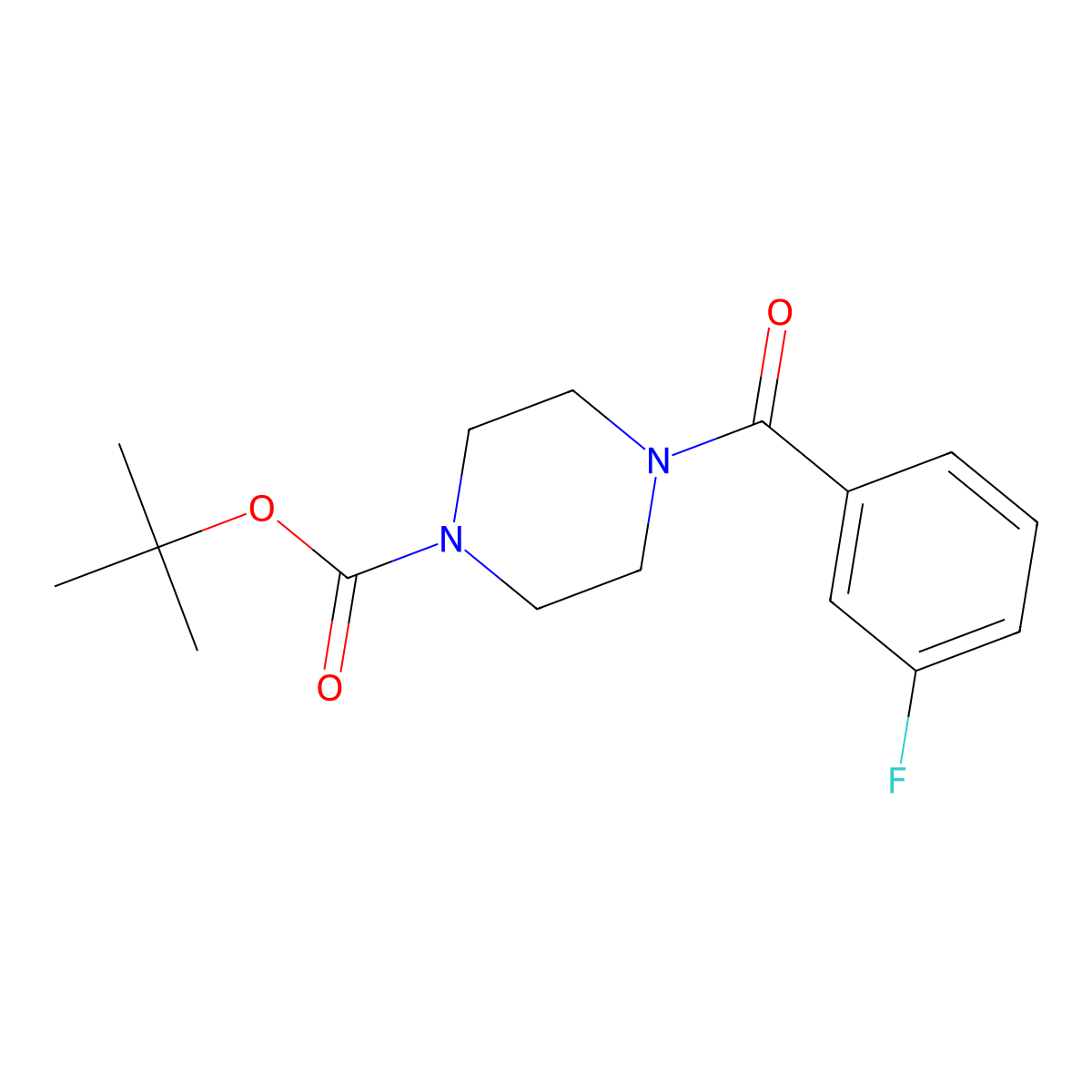 4-(3-Fluoro-benzoyl)-piperazine-1-carboxylic acid tert-butyl ester molecular structure, CAS 1071521-63-5