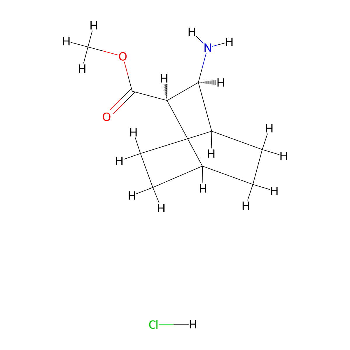 cis-Methyl 3-aminobicyclo[2.2.2]octane-2-carboxylate hydrochloride molecular structure, CAS 1071522-10-5