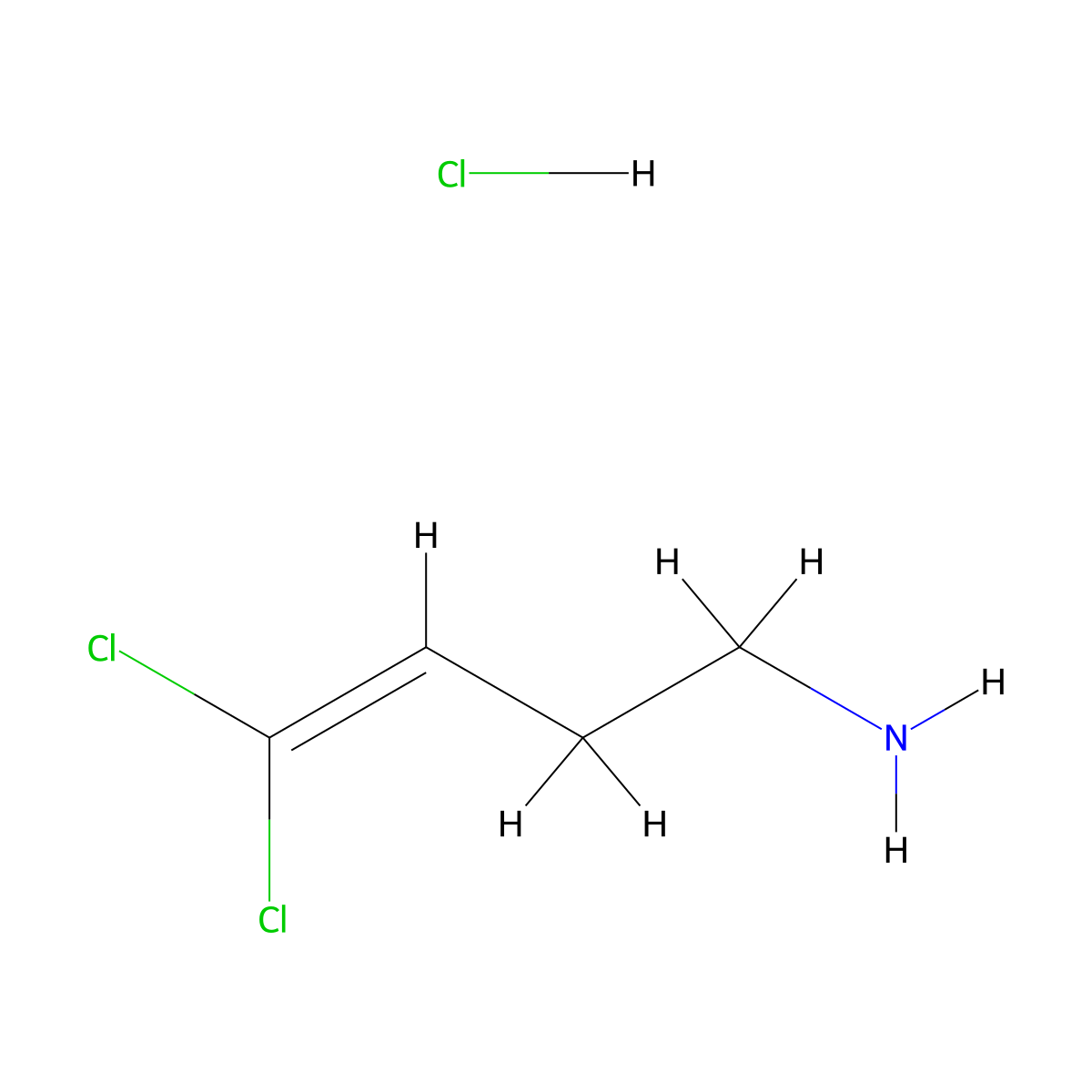 4,4-Dichlorobut-3-en-1-aminehydrochloride molecular structure, CAS 1071526-55-0