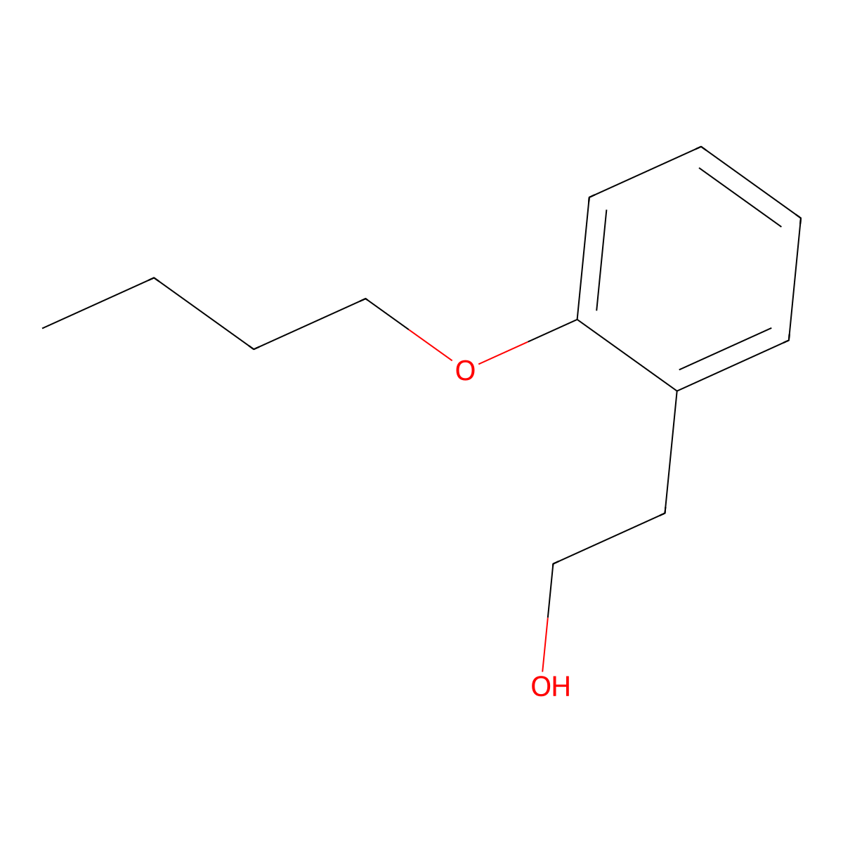 2-(2-Butoxyphenyl)ethanol molecular structure, CAS 107153-49-1
