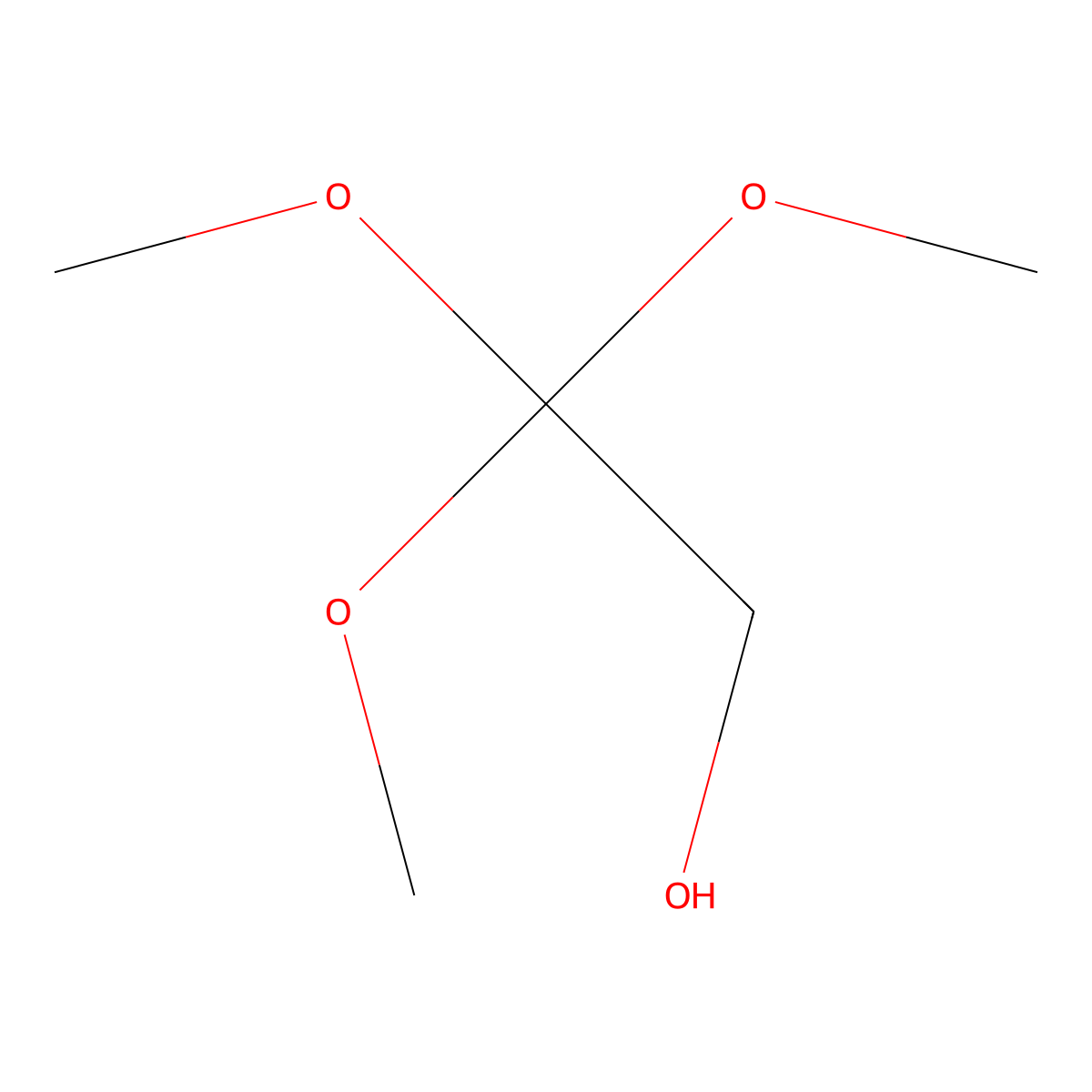 2,2,2-Trimethoxyethanol molecular structure, CAS 107155-72-6