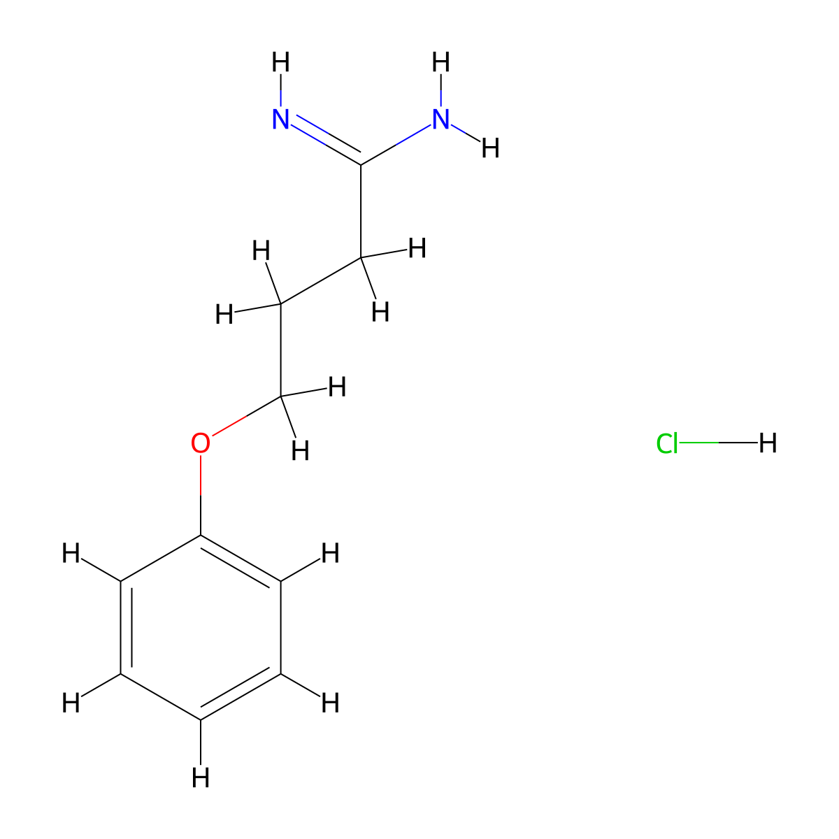 4-Phenoxybutanimidamide hydrochloride molecular structure, CAS 1071580-36-3
